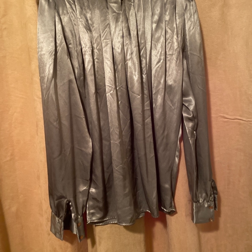 Tess Paris Milano vintage size 100 polyester size 12 blouse - Picture 4 of 4